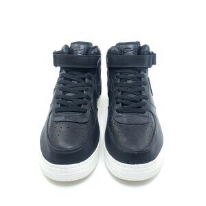 Nike Lab Air Force 1 Mid Mens Sneaker Black Sail Leather US 12